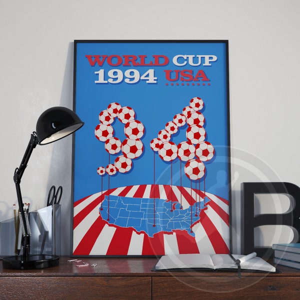 World Cup USA 1994 soccer poster