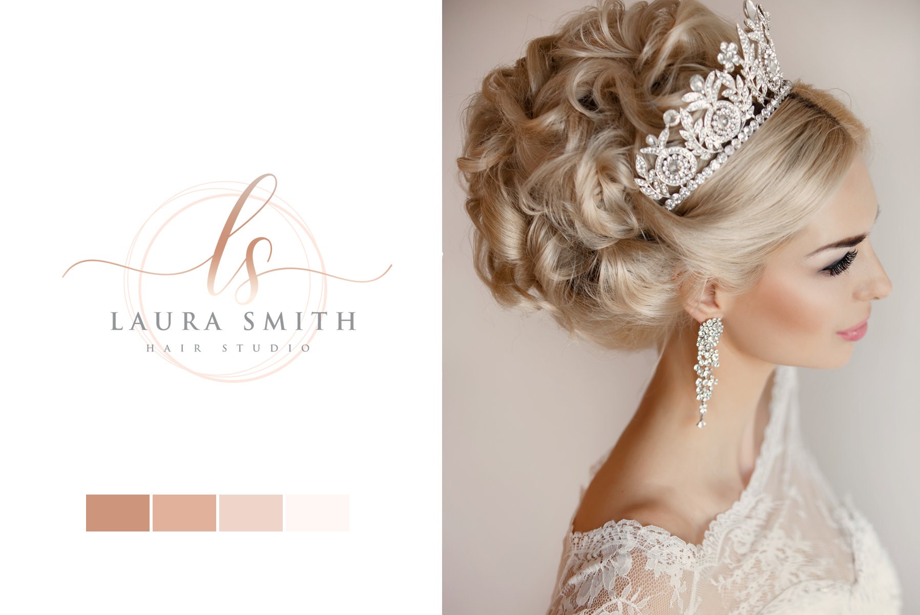 INSTANT DOWNLOAD Hair Studio Logo Hairstylist Logo Round | Etsy