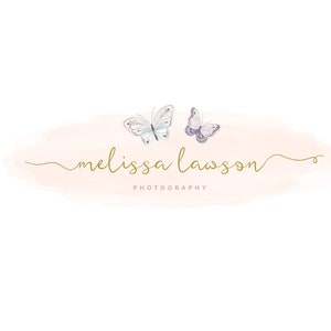 Premade Logo, Butterfly Logo, Photography Logo, Boutique Logo ...