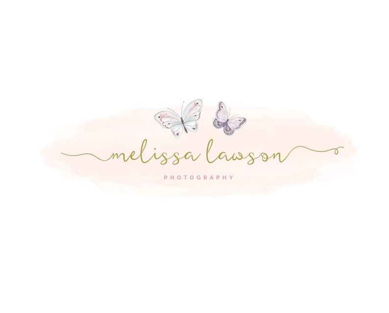 Premade Logo Butterfly Logo Photography Logo Boutique Logo - Etsy