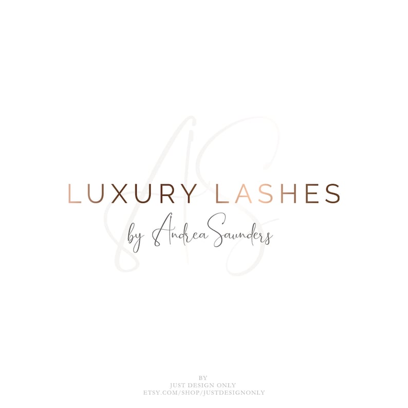 Premade Lash & Brow Logo Design, Rose Gold Lash artist Branding Kit, Beauty logo, Feminine Logo, Eyelash logo with 25 Instagram highlights imagem 7