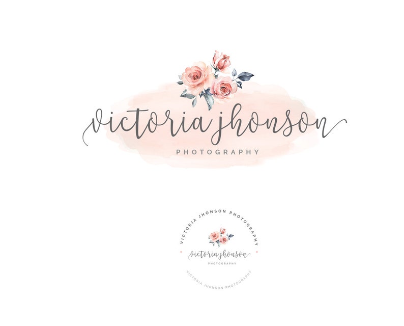 INSTANT DOWNLOAD Roses Logo Photography Logo Floral Logo - Etsy