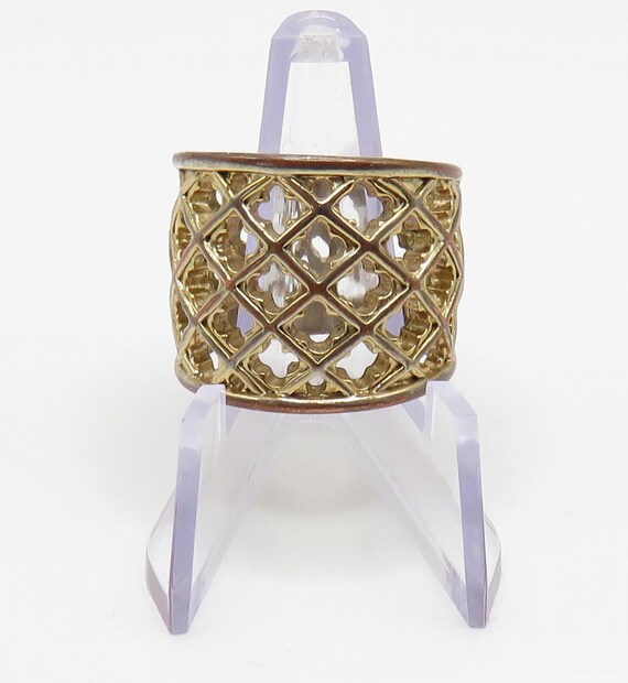 Unique Ring with Cross-hatch Design - image 4