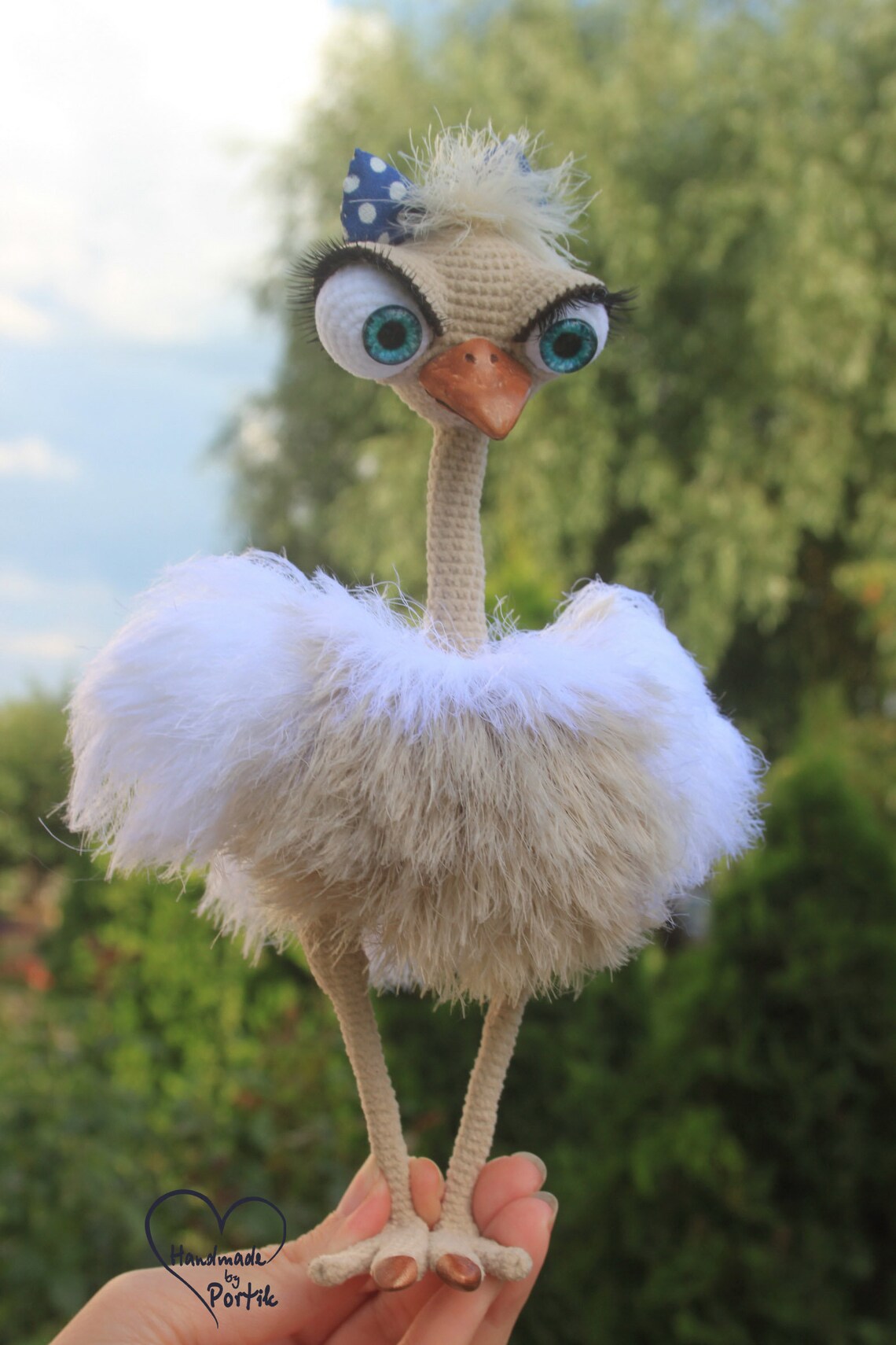 Ostrich Toy Bird Crochet Amigurumi Toy Animal Artwork Bird | Etsy
