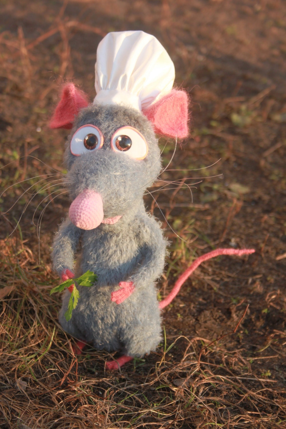 Remy the rat Ratatouille Crocheted rat Crochet toy Stuffed Etsy
