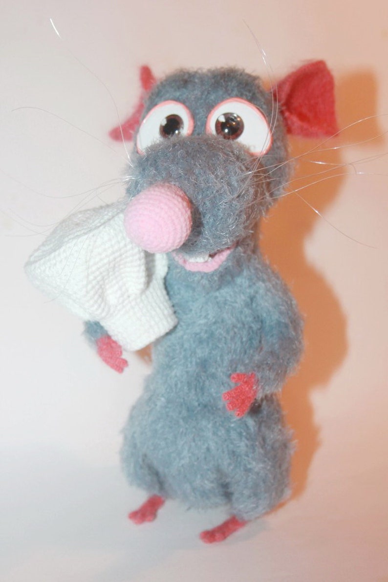 Remy the rat Ratatouille Crocheted rat Crochet toy Stuffed | Etsy