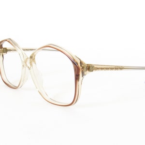 Oversized Eyeglasses Light Brown Plastic Eyeglasses 80s - Etsy