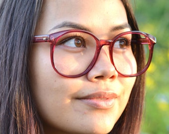 Big red eyeglass frames hotsell