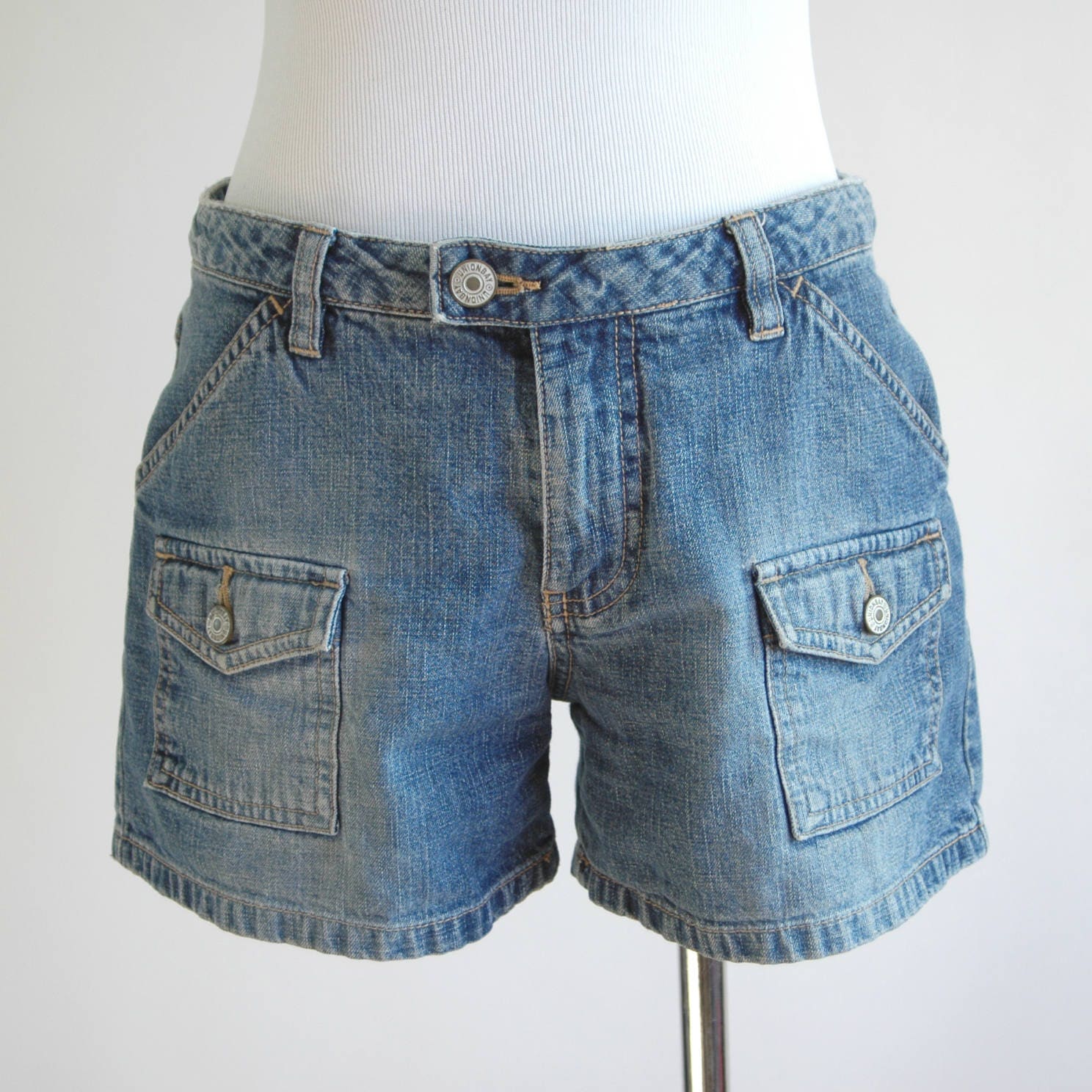 medium length jean shorts