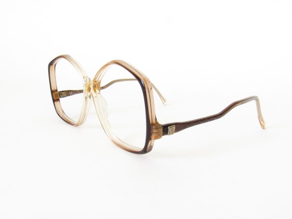 Oversized Drop Arm Eyeglasses Frames NO LENSES - … - image 2