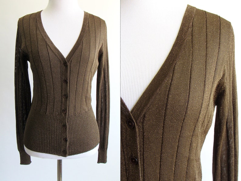 gold sparkly cardigan