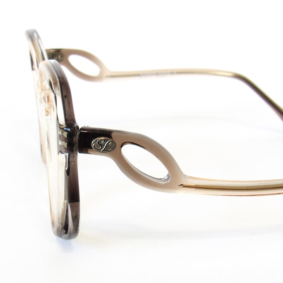 Grey Clear Ombré Oversized Eyeglasses Frames NO L… - image 9