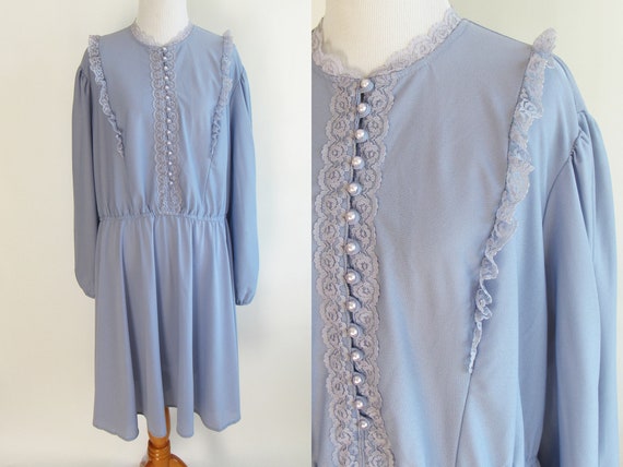 Periwinkle long sleeve dress Clearance