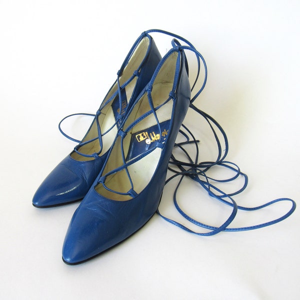lace up pumps heels