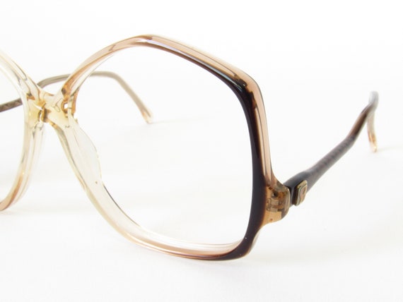 Oversized Drop Arm Eyeglasses Frames NO LENSES - … - image 8