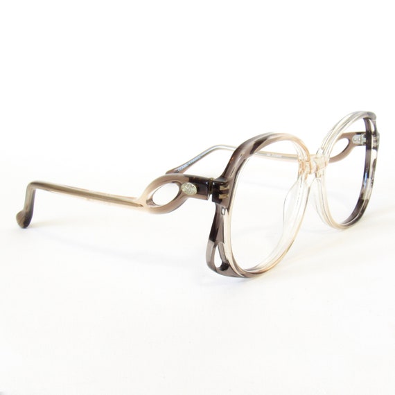 Grey Clear Ombré Oversized Eyeglasses Frames NO L… - image 6