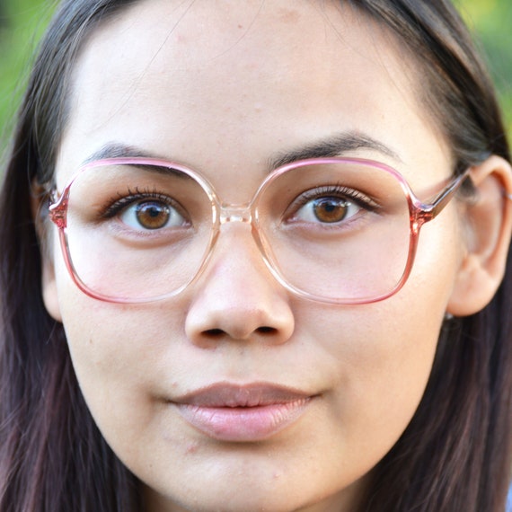 Oversized Plastic Eyeglasses Frames NO LENSES Cute Pi… Gem