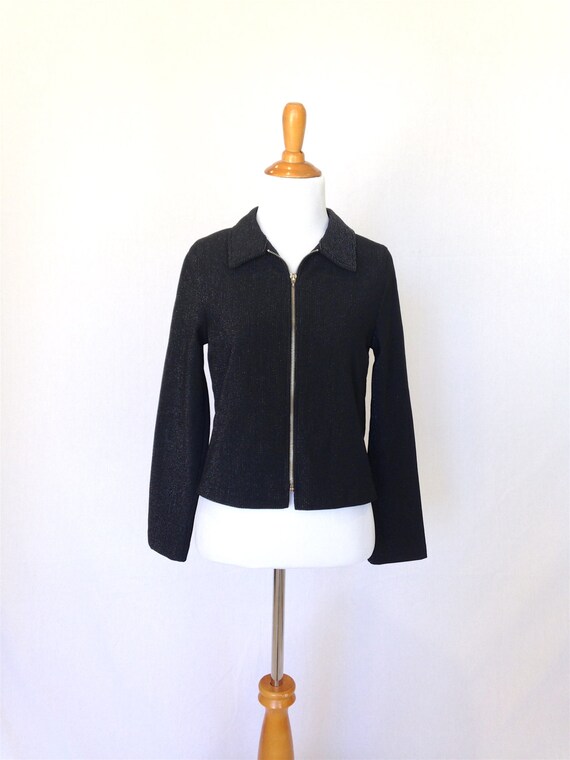 black sparkly jacket