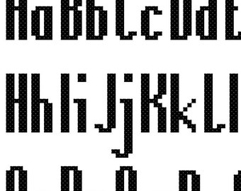 Lanky Cross Stitch Font