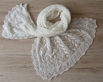 White Haapsalu shawl either for weddings, anniversaries, mother's day gifts, Christmas or just keeping yourself warm, cozy and stylish.