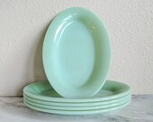Fire King Jadeite Restaurant Sandwhich Platter, Vintage Jadeite Serving Plate, Fire King Collectible Glassware, Green Milk Glass Platter