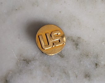 United States Army Insignia of Rank Gold Tone 7/8-1.5 Lapel Pin 