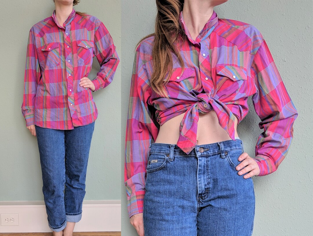 Hot Pink Plaid Button Down Jacket main image 0