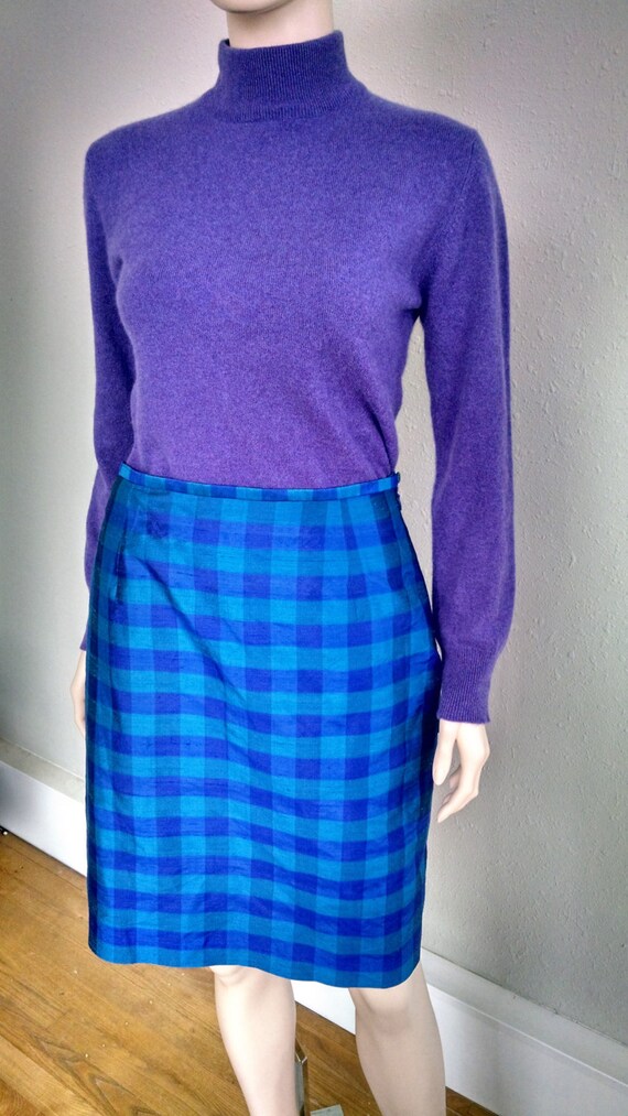 Pinciples Purple Plaid Skirt main image 1