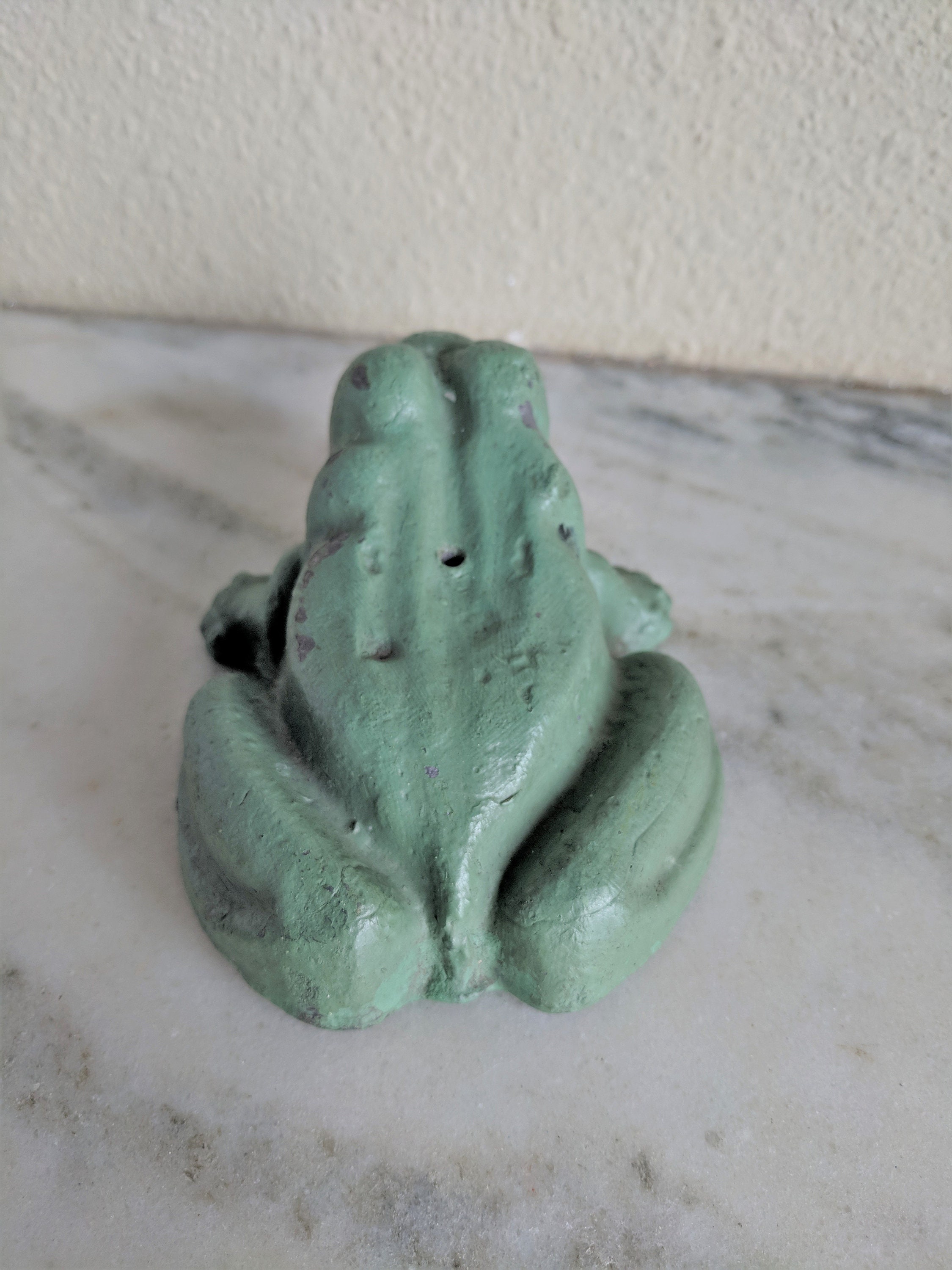 Antique Cast Iron Frog Door Stop Large Metal Toad Frog Etsy