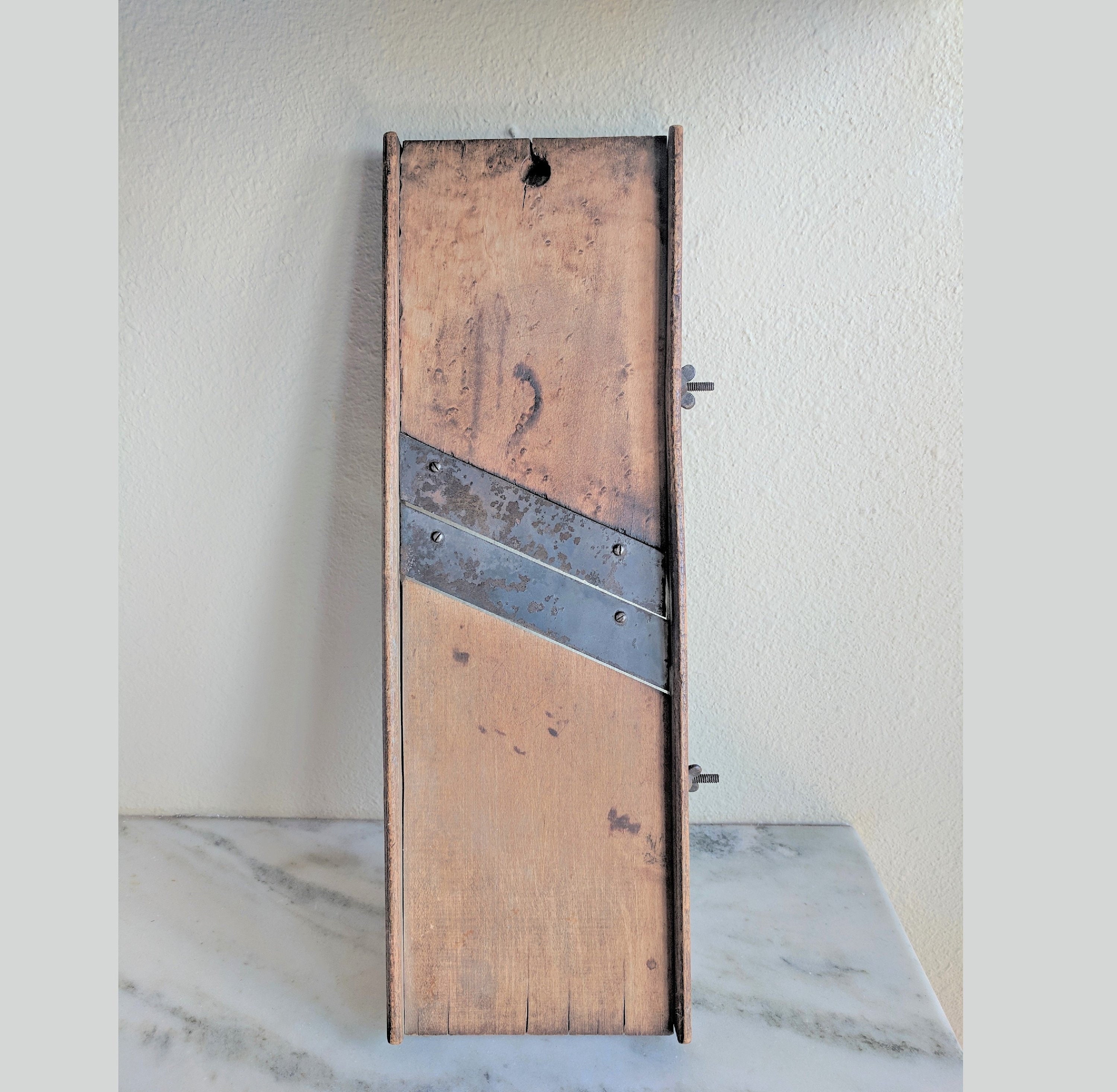 Primitive Wooden Mandolin Vintage Rustic Cutting Board Etsy Canada