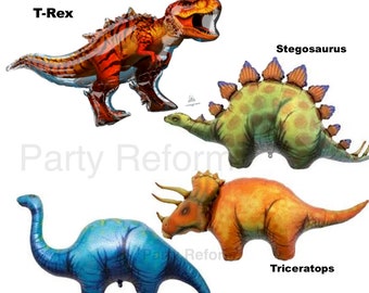 dinosaur balloons etsy