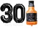 30th Birthday Whiskey Bottle Balloon Numbers 30 Balloons Birthday 30th Birthday Thirty Birthday Numbers available in Black, Gold, Silver 