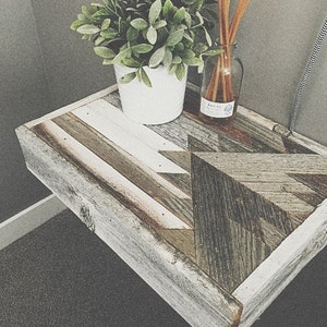 Reclaimed Wood Side Table