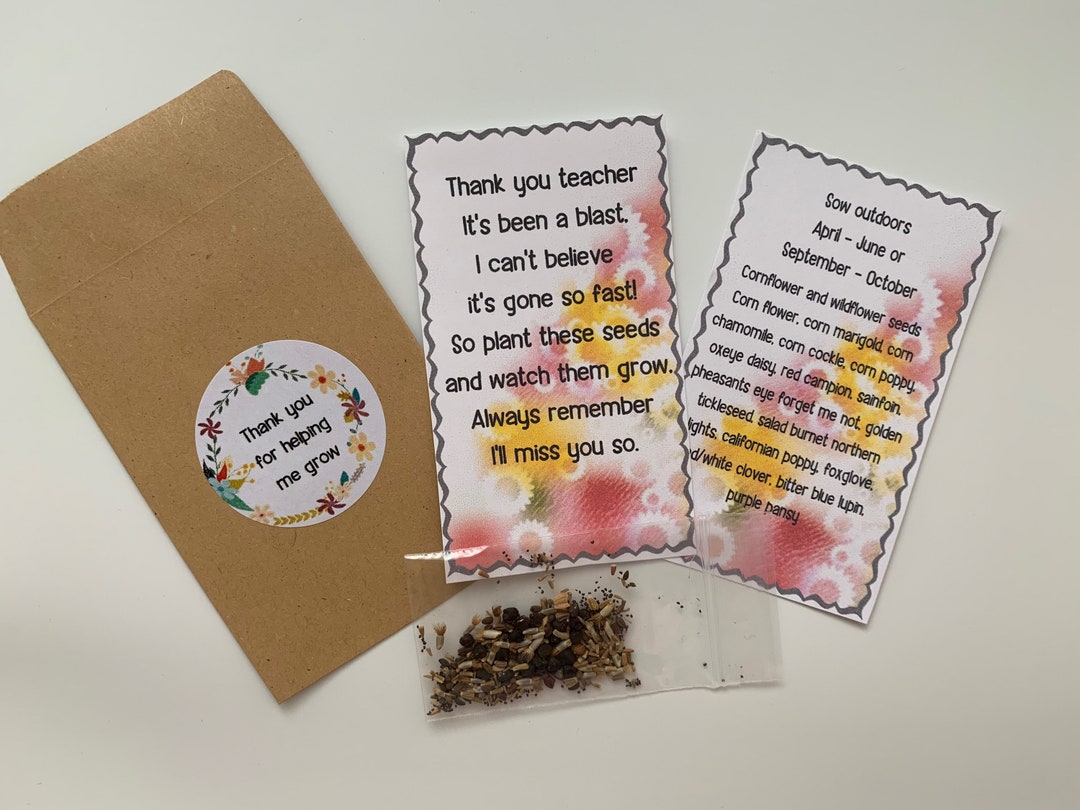 Thank You Teacher. End of Year Teacher Gift. Thank You for - Etsy