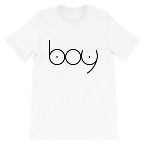 The Boy Shirt - Weißes Kurzärmeliges Unisex T-Shirt