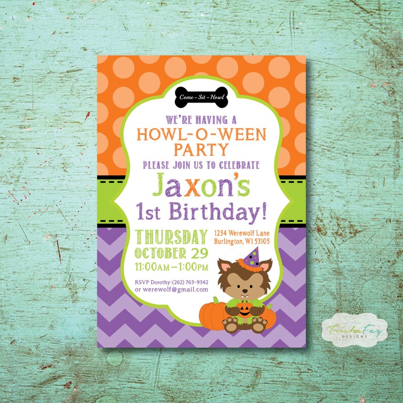 Werewolf Party Birthday Package Party Printables Halloween Etsy
