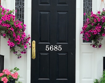 Door Number Decal Vinyl - Number Door Decal - Custom Home Number Decals - Front Door Decal
