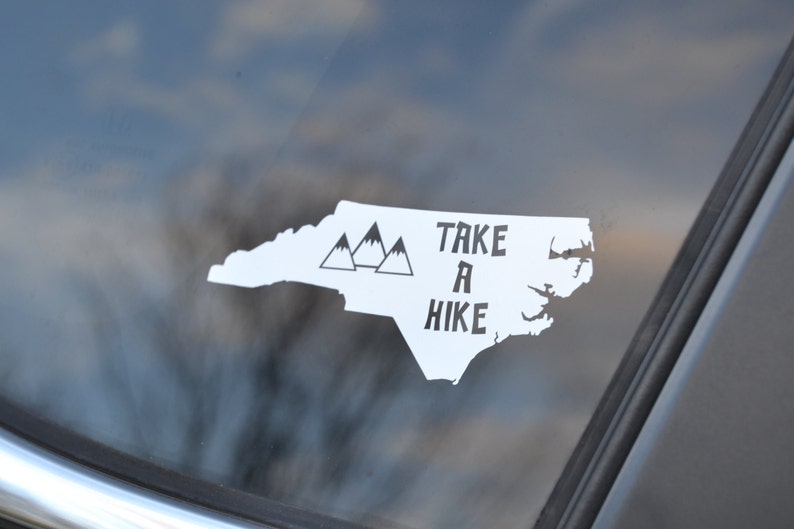 Hiking Decal Take a Hike Hiking Car Decal Camping Decal | Etsy