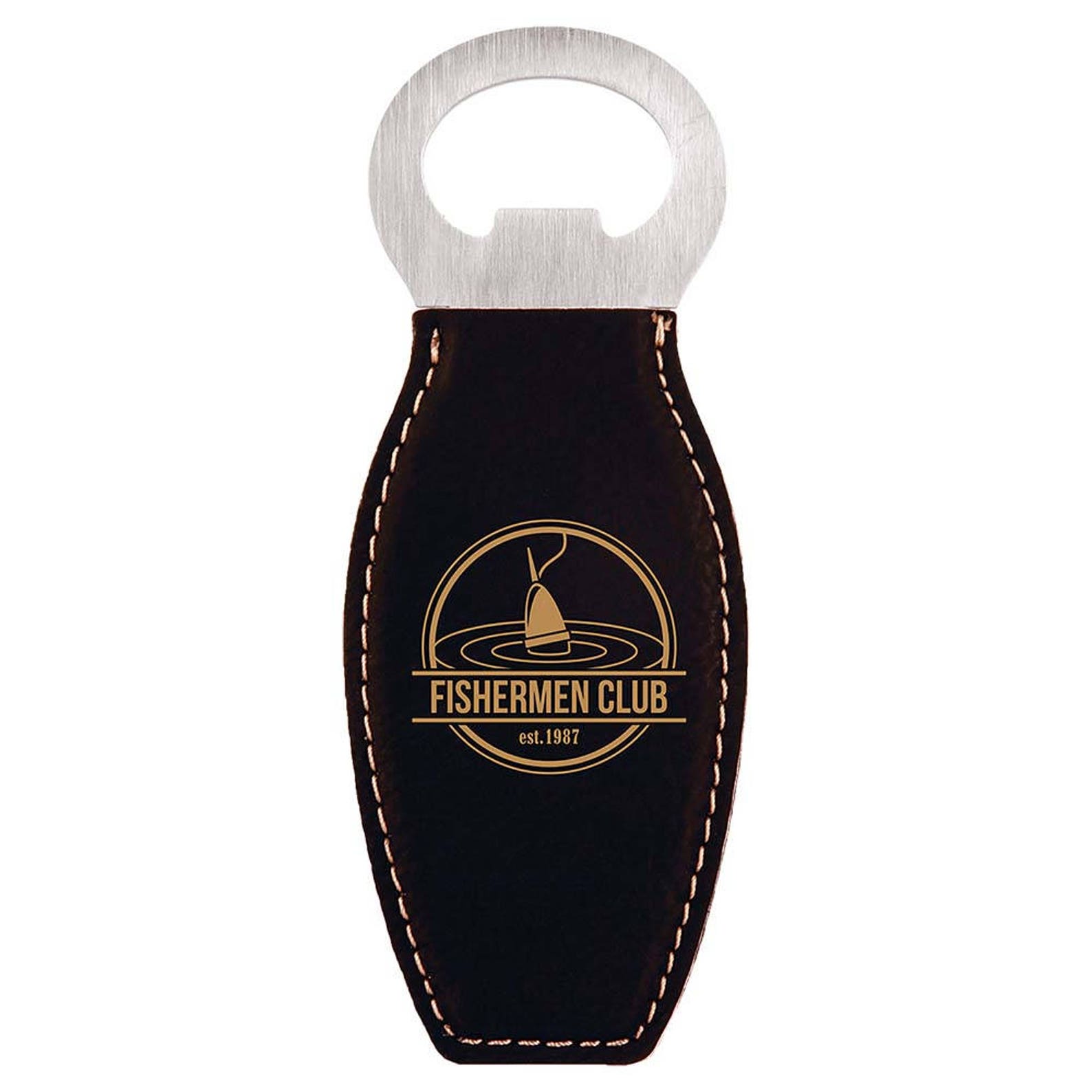 Custom Leather bottle opener Personalized Groomsmen Best Man Etsy