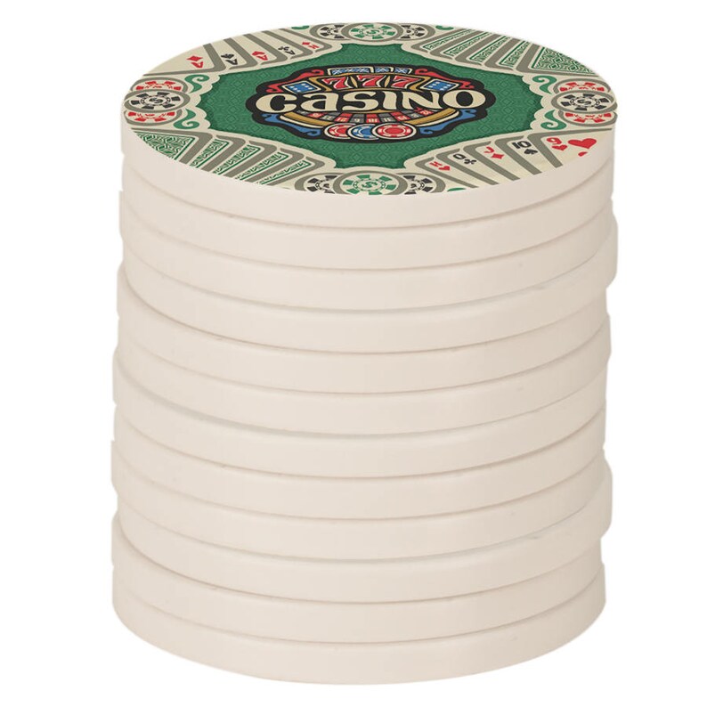 500 Custom Plastic Poker Chips, Print Your Personalized Text Or Image