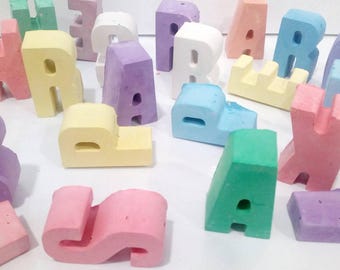 NAME Chalks, Letters, Party Favors - Custom Name Crayons - Class Favors - Letter Crayons - Personalized Kids Gifts