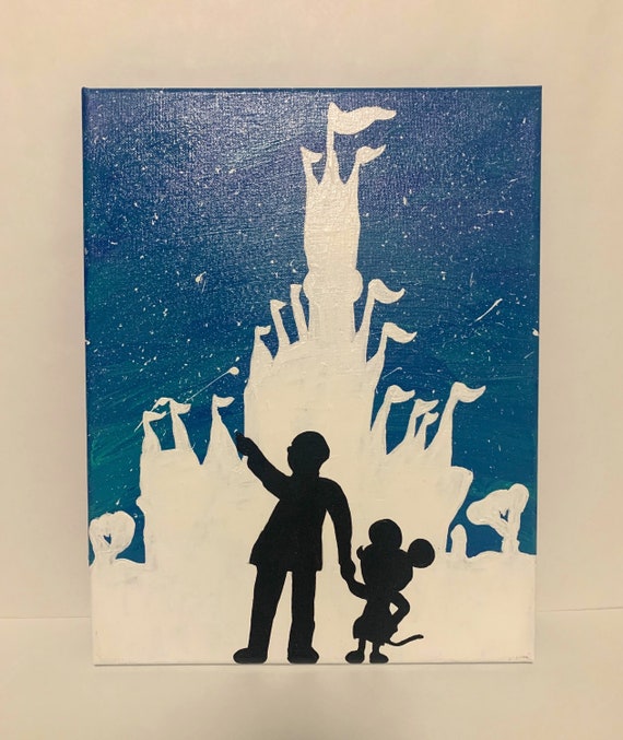 Walt Disney And Mickey Mouse Silhouette — free download