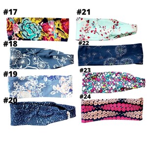 Floral Headband Flowers Headband Women's Headband Headband Happy AK Nurse Headband Headbands for Women Nursing Headband image 6