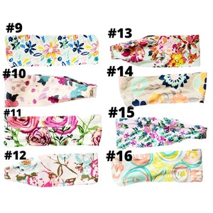 Floral Headband Flowers Headband Women's Headband Headband Happy AK Nurse Headband Headbands for Women Nursing Headband image 5