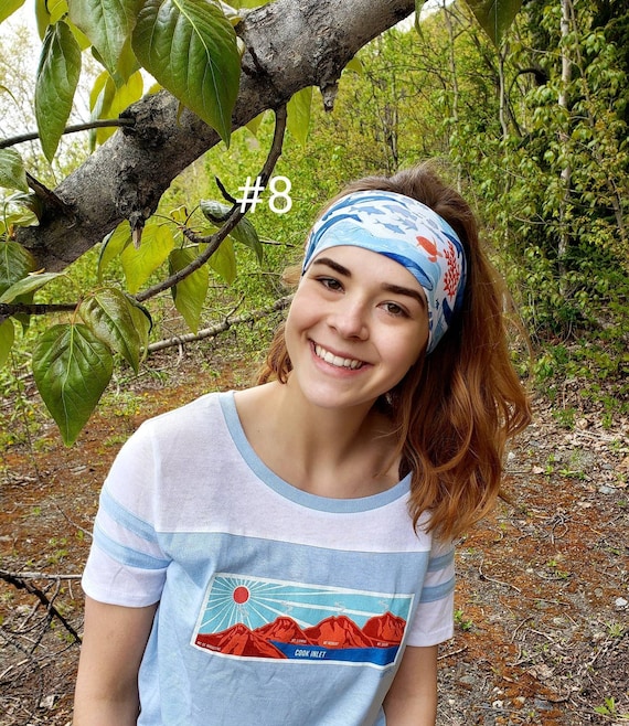 Whale Headband Humpback Whale Ocean Headband Happy AK Headbands Nurse Headbands  Athletic Headbands Gifts for Her 