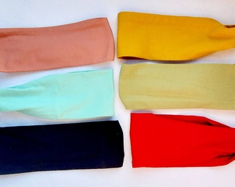 Simple Solid Fabric Headbands