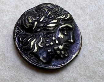 Philip of Macedon hand-minted bronze coin replic