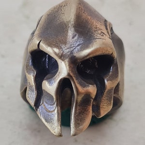 Skull Ring Bronze legio  Handmade Antiqe ancient rare