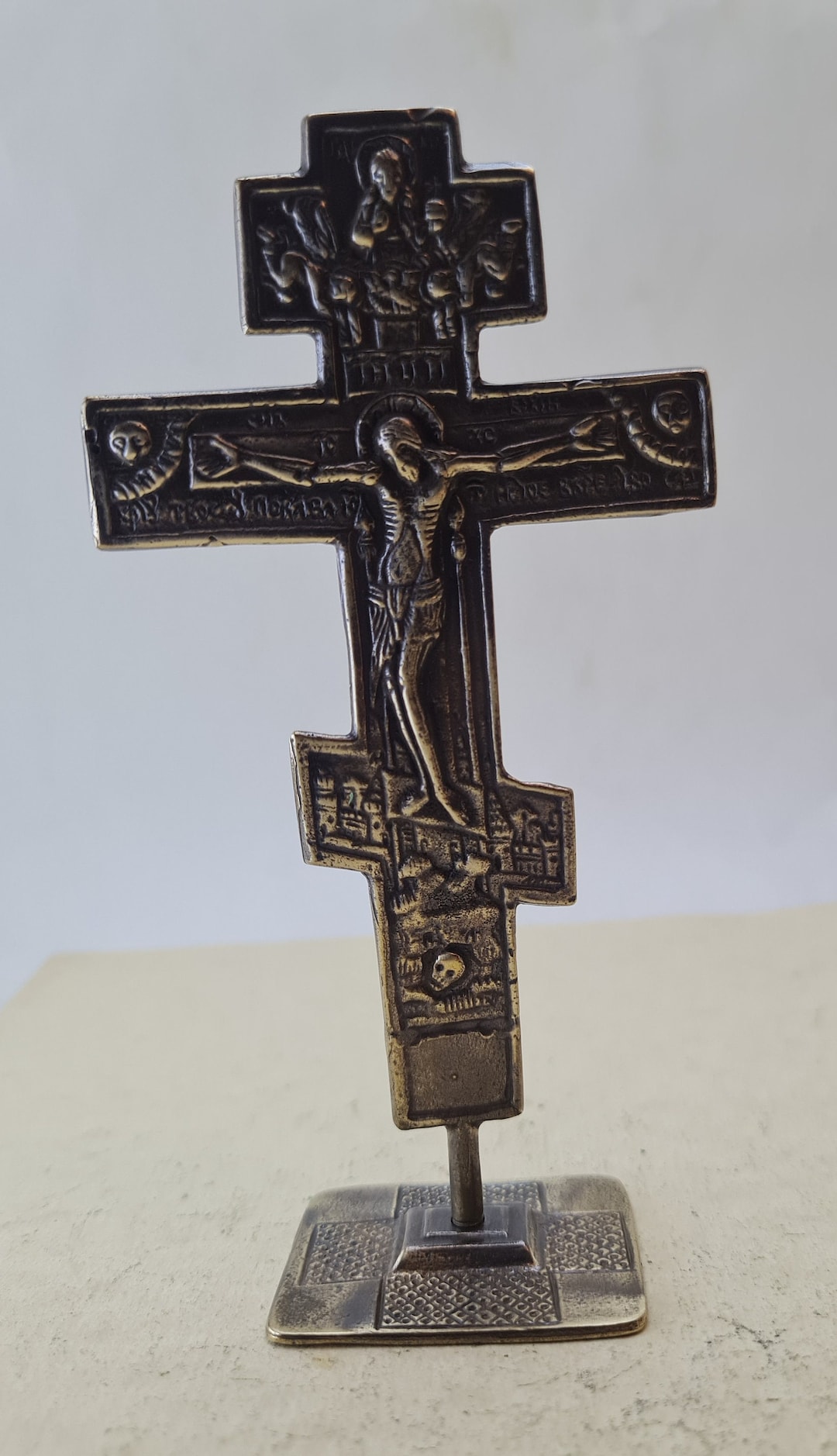 Ancient Bronze Cross Vintage Antique Rare Pendant Medieval Rusland Seal ...