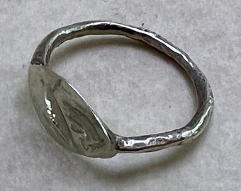 women's  seal Ring Spqr Ancient Legio Vintage-Antique ROMAN RARE Silver 925